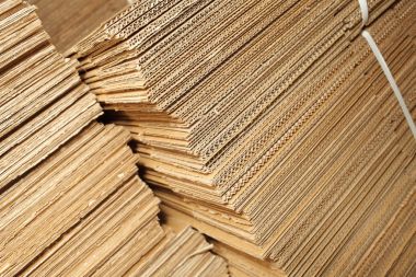 Karton kutular, endüstriyel arka plan yığını