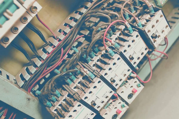 Caja de fusibles de fuente de alimentación eléctrica — Foto de Stock