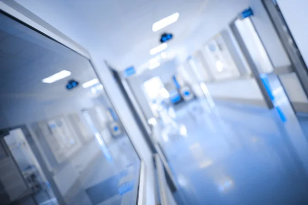 Bright aisle of a building of health care occupancies, unfocused — Stock Photo, Image