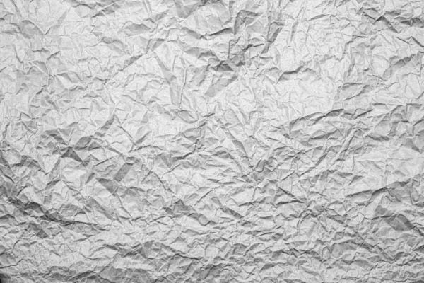 Чистый Пустой Морщинистый Лист Бумаги Белый Фон Текстуры Начало Нового — стоковое фото