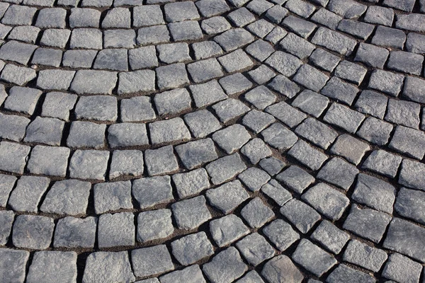 Oude Stad Geplaveid Met Stenen Granieten Tegels Straatstenen Stedelijke Stoep — Stockfoto