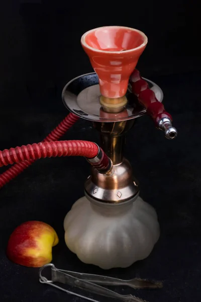 Red Classic Turkish Arabian Smoking Oriental Hookah Shisha Kalian Apple — Stock Photo, Image
