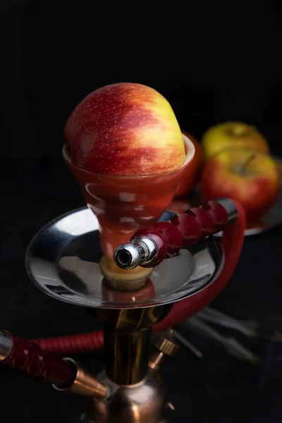 Red Classic Turkish Arabian Smoking Oriental Hookah Shisha Kalian Apple — 스톡 사진