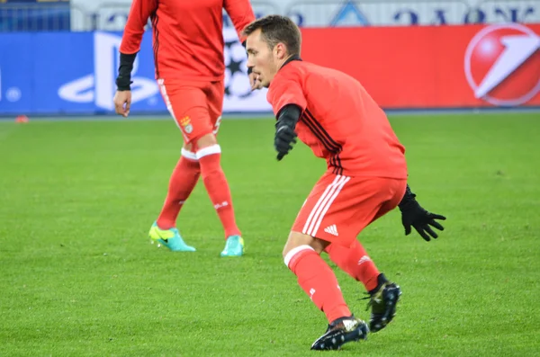 Utkání Ligy mistrů UEFA mezi vs Dynamo Kyjev Sl Benfica — Stock fotografie