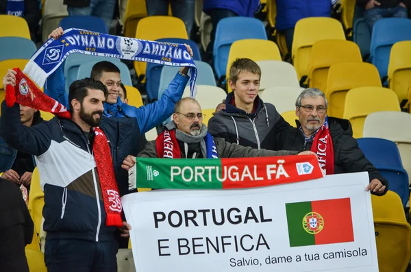 UEFA Champions League partido entre Dynamo Kiev vs SL Benfica —  Fotos de Stock