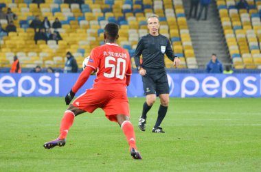 Kiev, Ukrayna - 19 Ekim 2016: Nelson Semedo Uefa Cham sırasında