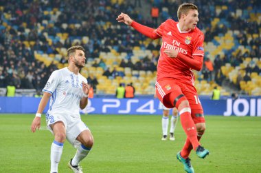 Kiev, Ukrayna - 19 Ekim 2016: Victor Nilsson Lindelof sırasında