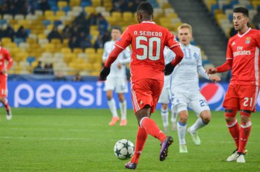 Kiev, Ukrayna - 19 Ekim 2016: Nelson Semedo Uefa Cham sırasında