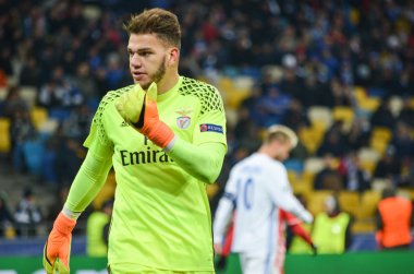 Kiev, Ukrayna - 19 Ekim 2016: Ederson Uefa Şampiyonlar sırasında 
