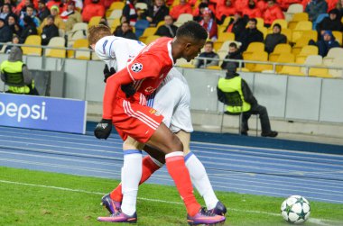 Kiev, Ukrayna - 19 Ekim 2016: Nelson Semedo Uefa Cham sırasında