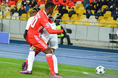 Kiev, Ukrayna - 19 Ekim 2016: Nelson Semedo Uefa Cham sırasında