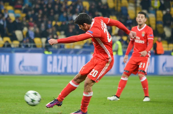 Kiev, UKRAINE - OCT 19, 2016: Goncalo Guedes during the UEFA Cha — Stock Photo, Image