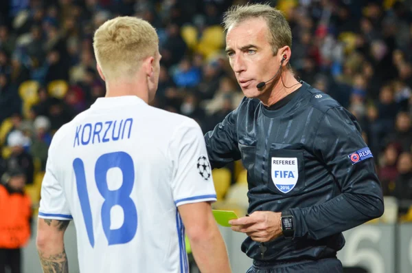 UEFA Champions League partita tra Dynamo Kiev vs SL Benfica — Foto Stock