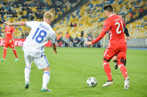 UEFA Champions League matchen mellan Dynamo Kiev vs Sl Benfica — Stockfoto