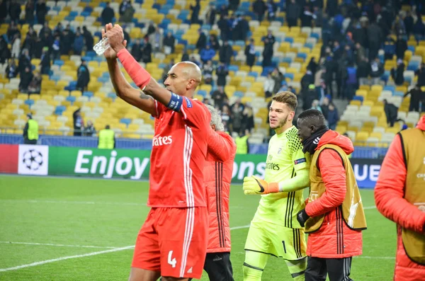 Utkání Ligy mistrů UEFA mezi vs Dynamo Kyjev Sl Benfica — Stock fotografie