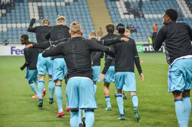 Odessa, Ukrayna - 03 Kasım 2016: Oyuncu Avrupa Futbol Şampiyonası sırasında
