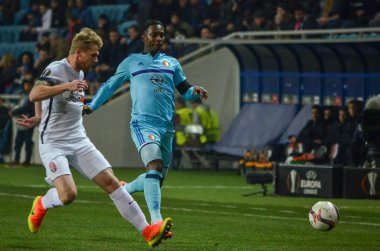 Odessa, Ukrayna - 03 Kasım 2016: Eljero Elia (R) sırasında 