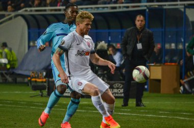 Odessa, Ukrayna - 03 Kasım 2016: Eljero Elia (R) sırasında 