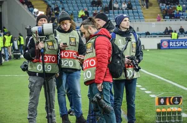 UEFA Europa League jogo fase Zarya Lugansk vs Feyenoord Rotterdam — Fotografia de Stock