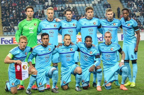 Uefa europa league spiel gruppenphase zarya lugansk vs feyenoord rotterdam — Stockfoto