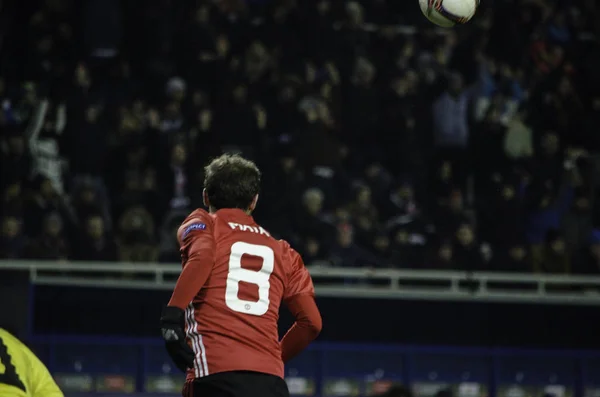 UEFA Europa League jogo entre Zarya Lugansk vs Manchester United — Fotografia de Stock