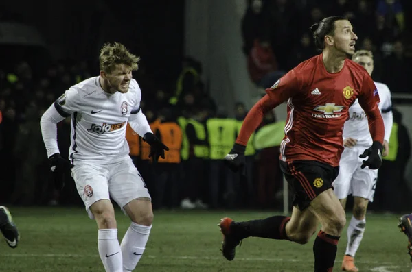 UEFA Europa League wedstrijd tussen Zarya Lugansk versus Manchester United — Stockfoto