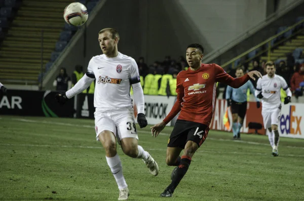 UEFA Europa League partido entre Zarya Lugansk vs Manchester United —  Fotos de Stock