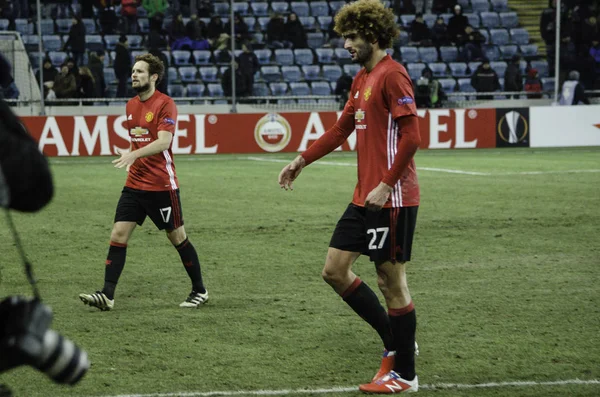Zarya Lugansk vs Manchester United Şampiyonlar Ligi maçı — Stok fotoğraf