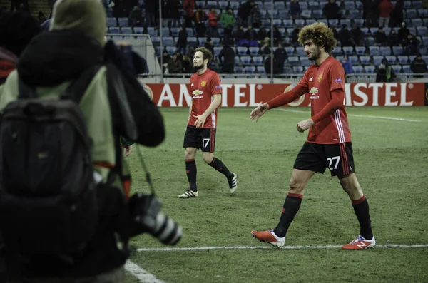 UEFA Europa League wedstrijd tussen Zarya Lugansk versus Manchester United — Stockfoto