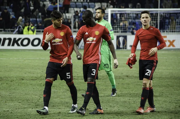 Zarya Lugansk vs Manchester United Şampiyonlar Ligi maçı — Stok fotoğraf