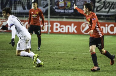  Zarya Lugansk vs Manchester United Şampiyonlar Ligi maçı 