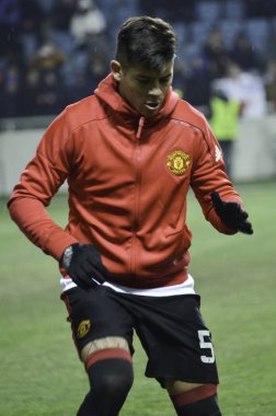 Odessa, Ukrayna - 08 Aralık 2016: Marcos Rojo Uefa sırasında