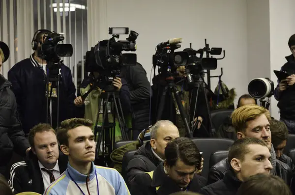 UEFA Europa League partido entre Zarya Lugansk vs Manchester United — Foto de Stock