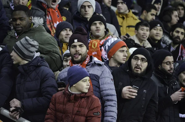 Zarya Lugansk vs Manchester United Şampiyonlar Ligi maçı — Stok fotoğraf