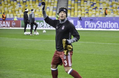 Kiev, Ukrayna - Dec 06: Adriano Correia Claro sırasında hayranları teşekkürler