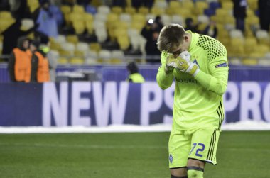 Kiev, Ukrayna - Dec 06: Kaleci Rud'ko Uefa Champi sırasında