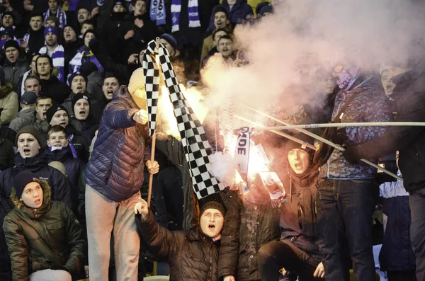 Liga mistrů UEFA zápas mezi Dynamo Kyjev vs Besiktas — Stock fotografie