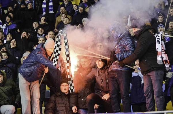 UEFA Bajnokok Ligája mérkőzés vs Dinamo Kijev között Besiktas — Stock Fotó