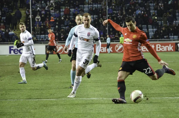 UEFA Γιουρόπα Λιγκ μεταξύ Λούγκανσκ Zarya vs Μάντσεστερ Γιουνάιτεντ — Φωτογραφία Αρχείου