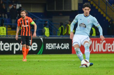 Kharkiv, Ukrayna - 23 Şubat: Pablo Hernandez Uefa Europ sırasında