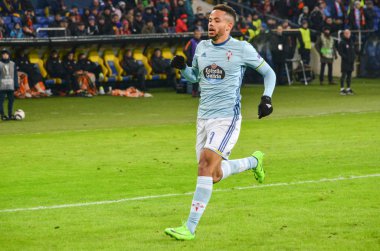 Kharkiv, Ukrayna - 23 Şubat: Theo Bongonda Uefa Avrupa sırasında 