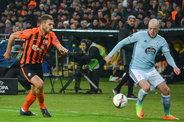 Pertandingan Liga Eropa UEFA antara Shakhtar Donetsk vs RC Celta de Vigo (Spanyol) ) — Stok Foto