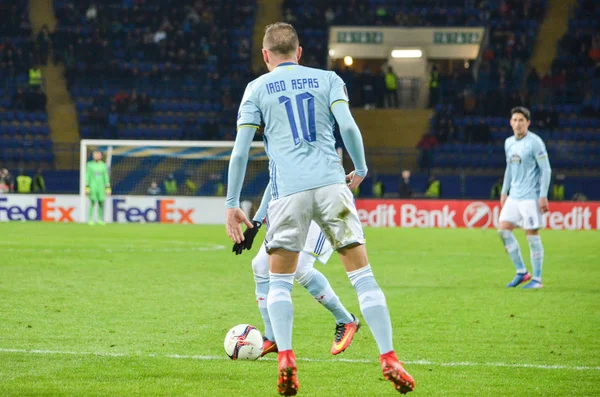 KHARKIV, UCRANIA - 23 de febrero: Iago Aspas durante la UEFA Europa Lea —  Fotos de Stock