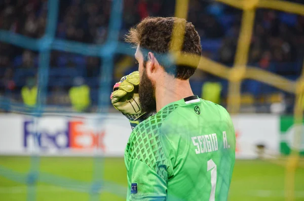 KHARKIV, UCRÂNIA - FEB 23: Sergio Alvarez durante a UEFA Europa — Fotografia de Stock