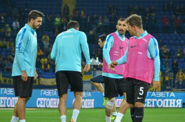 Kharkiv, Ukrayna - 02 Eylül 2017: Türk Futbol oyuncu t