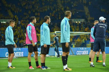 Kharkiv, Ukrayna - 02 Eylül 2017: Türk Futbol oyuncu t