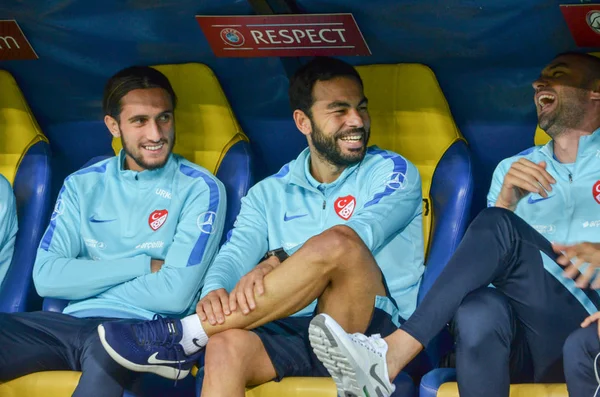 FIFA World Cup 2018 kwalificatie wedstrijd van de nationale ploeg van de Oekraïne tegen Turkse nationale Team — Stockfoto