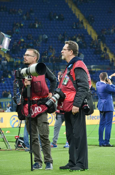 FIFA World Cup 2018 kwalifikujących się gra w reprezentacji Ukrainy przeciwko tureckiej reprezentacji — Zdjęcie stockowe