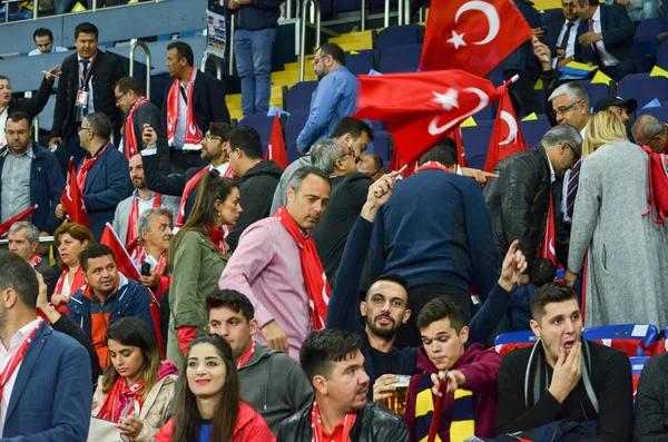 FIFA Dünya Kupası 2018 oyunu Türk Milli Takımı karşı Ukrayna Milli takımının Elemeleri — Stok fotoğraf