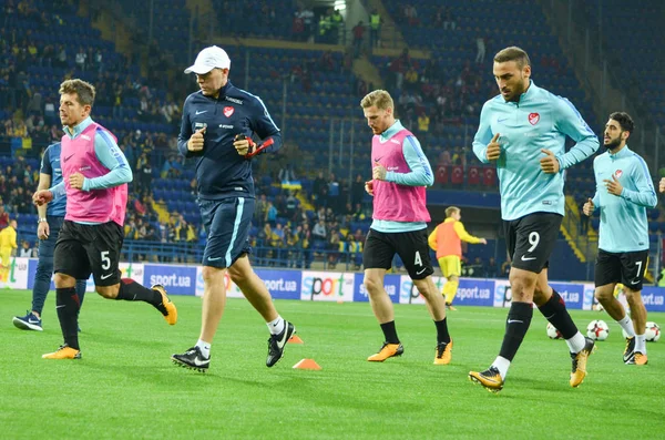 Fifa ワールド カップ 2018 トルコ代表チームに対するウクライナ代表チームのゲームの予選 — ストック写真